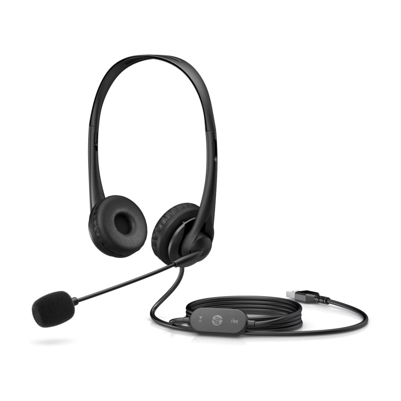 Micro Casque Stéréo HP USB G2 - Noir