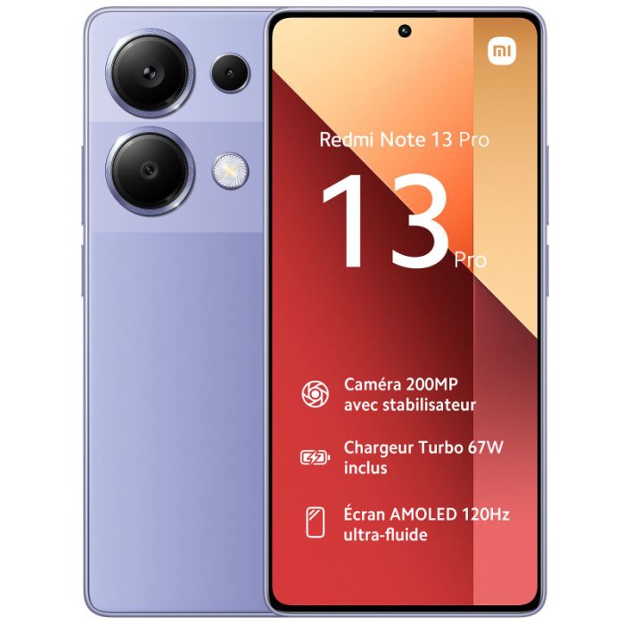 Xiaomi Redmi Note 13 Pro 8GO 256GO - Violet
