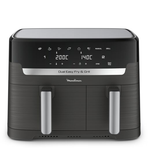 Friteuse sans huile Moulinex Dual Easy Fry & Grill - Noir