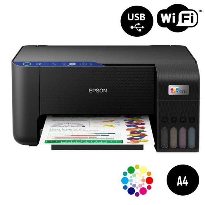 Imprimante Epson EcoTank L3210 (3en1) Couleur Wifi