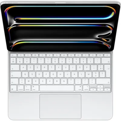Apple - Clavier Magic Keyboard pour iPad Pro 11" (M4) - Blanc