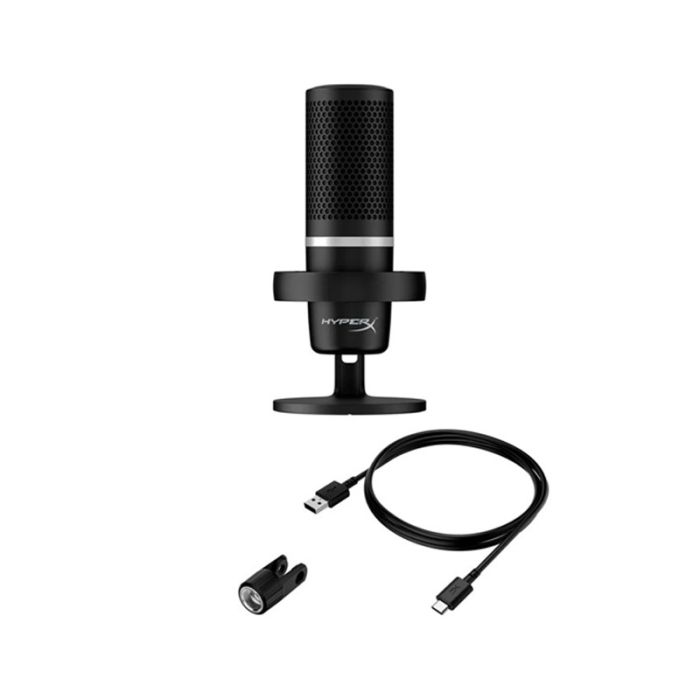 Microphone Gamer Filaire HyperX DuoCast USB RGB - Noir