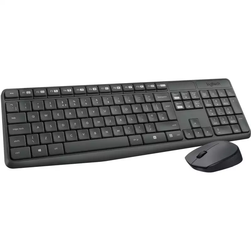 Ensemble Clavier Souris Sans Fil Logitech MK235 -Noir