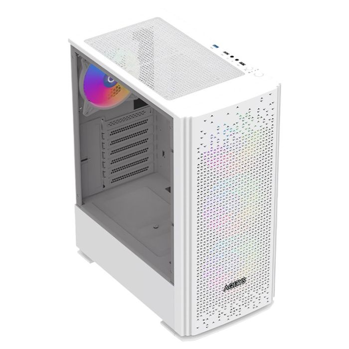 Boitier Gamer AQIRYS Gacrux RGB - Blanc