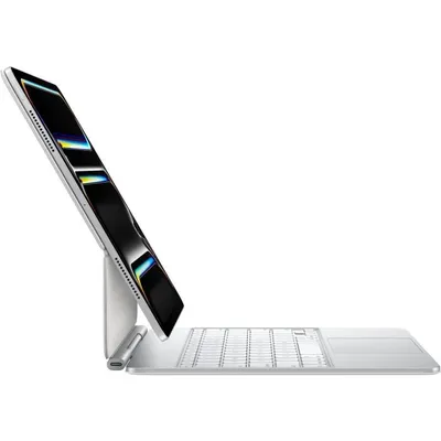 Apple - Clavier Magic Keyboard pour iPad Pro 11" (M4) - Blanc