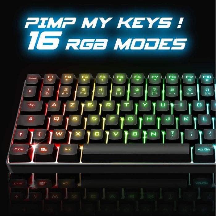 Clavier Gamer Sans Fil Spirit Of Gamer Elite-K70 RGB - Noir