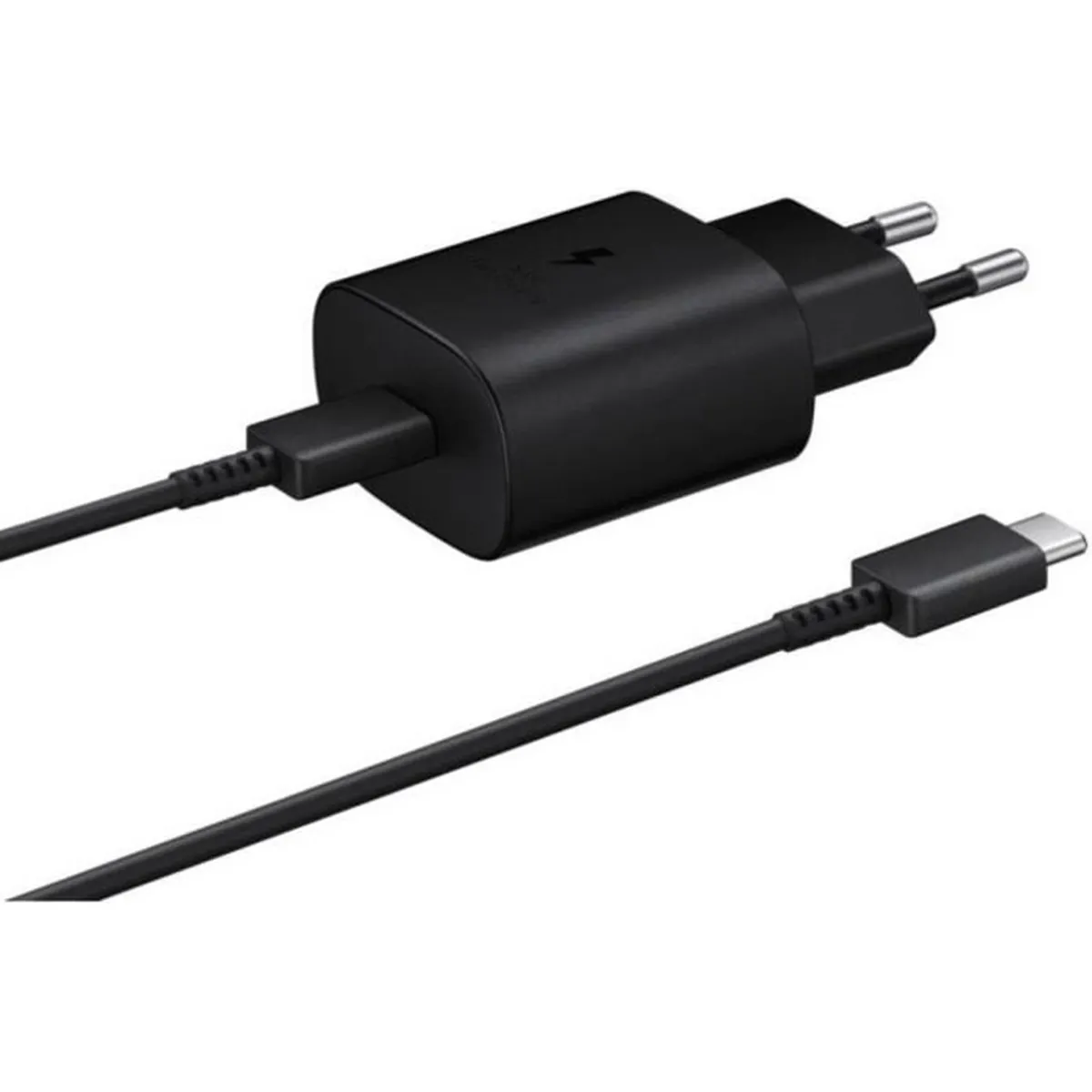 SAMSUNG Chargeur secteur Ultra Rapide 25W Noir + câble c/c