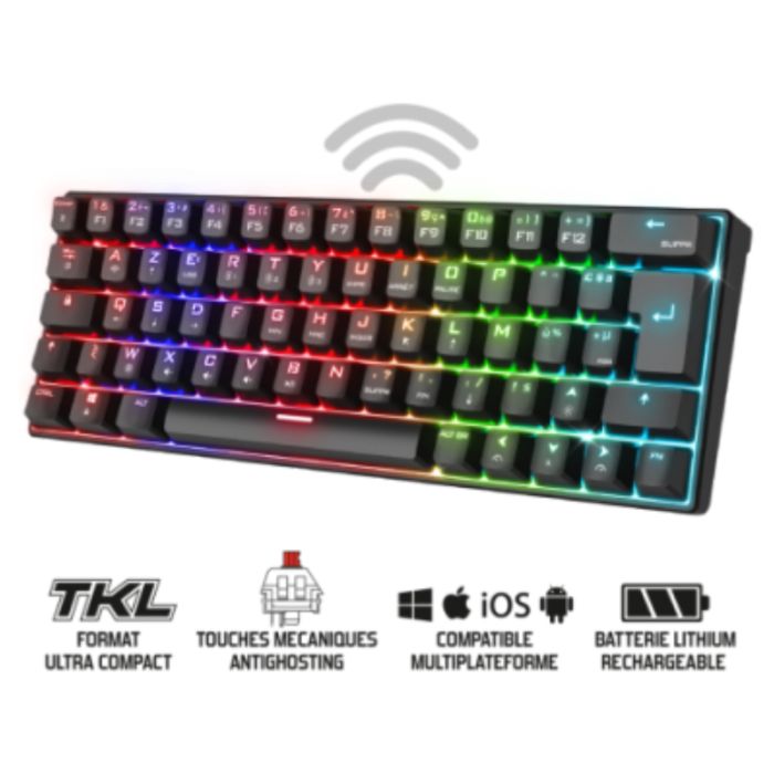 Clavier Gamer Sans Fil Spirit Of Gamer XPERT-K200 - Noir
