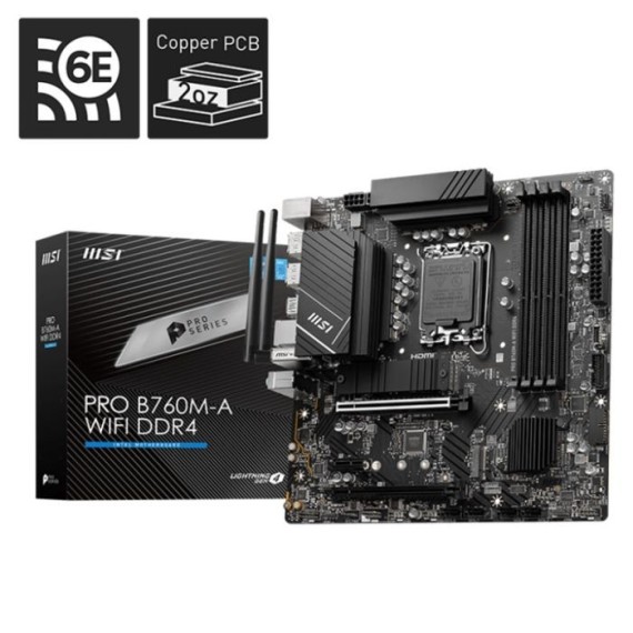 Carte Mère MSI Pro B760M-A Wifi DDR4