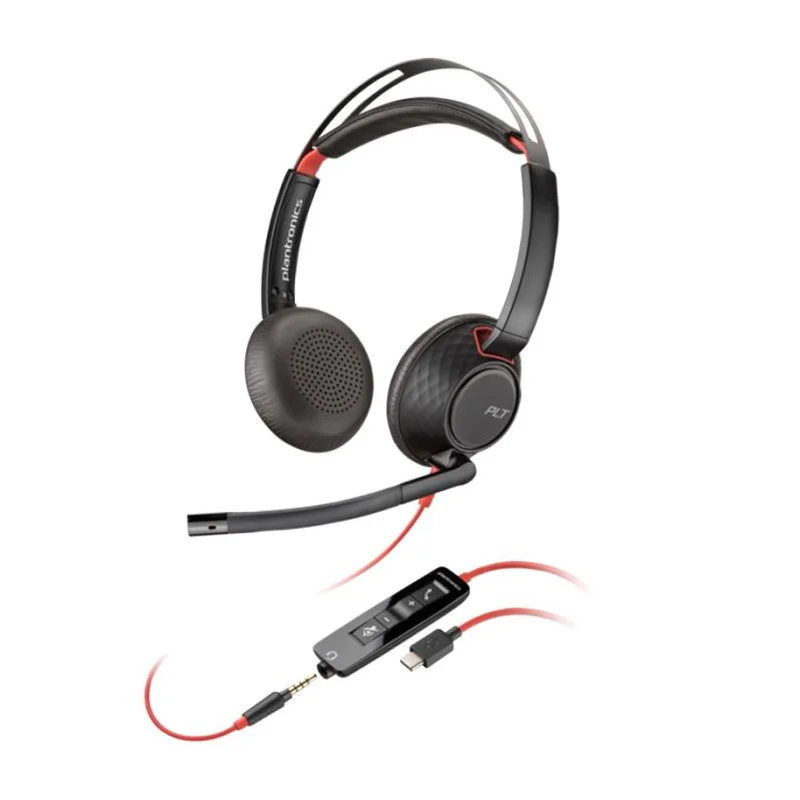Micro Casque Poly Blackwire 5220 - Noir