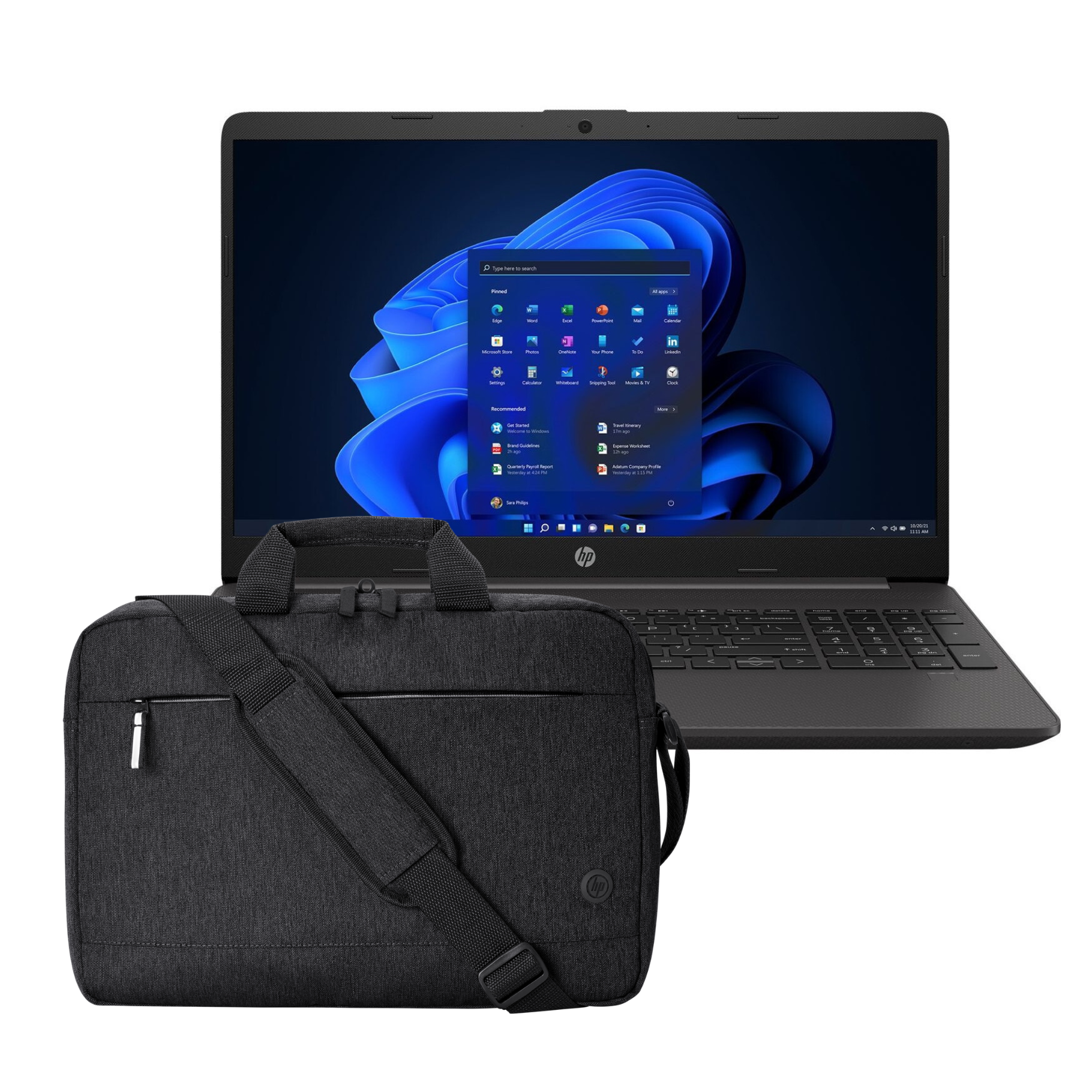 Pc Portable HP 255 G10 Ryzen 5  7530U 15.6 HD 4GO 1TB -Noir  + Sacoche