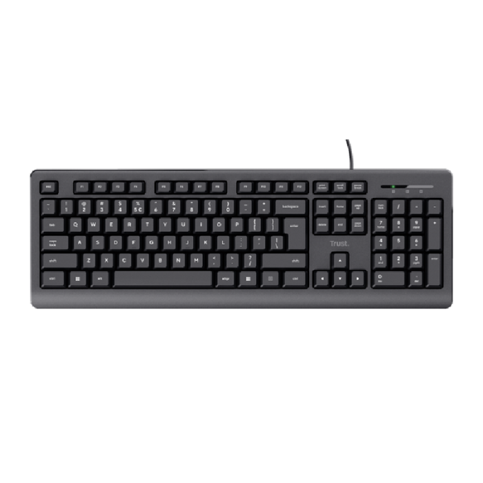 Clavier Filaire Trust Primo AZERTY Français - Noir