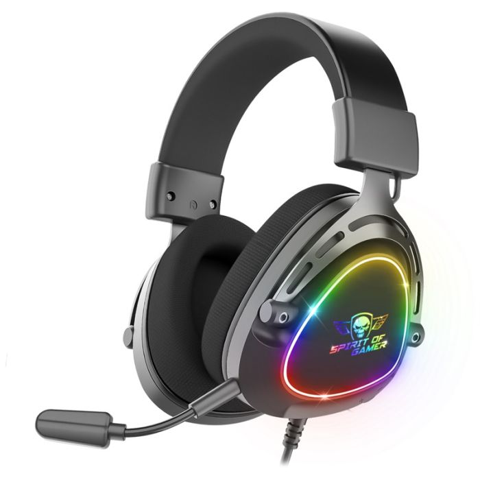 Micro Casque Gaming Filaire Spirit Of Gamer Elite H40 RGB - Noir