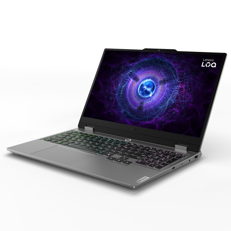 Pc Portable LENOVO LOQ i5-12450HX 15.6"FHD 8GO 512 GO SSD FreeDos – Gris Luna RTX3050 6Go 24M +Souris