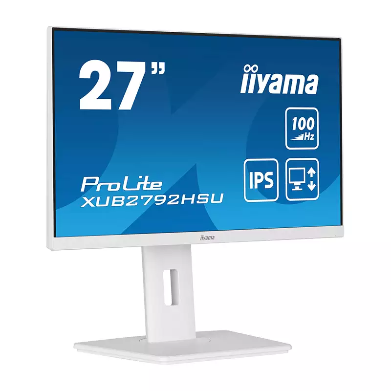 Écran PC IIyama ProLite 27" IPS FHD 100Hz - Blanc