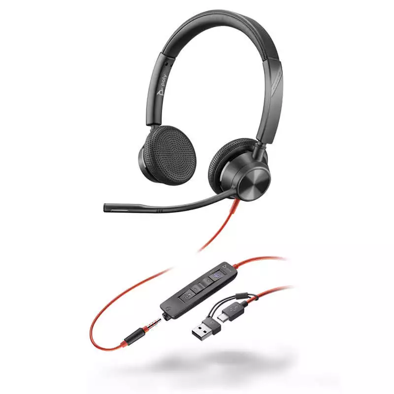 Micro Casque Poly Blackwire 3325M - Noir