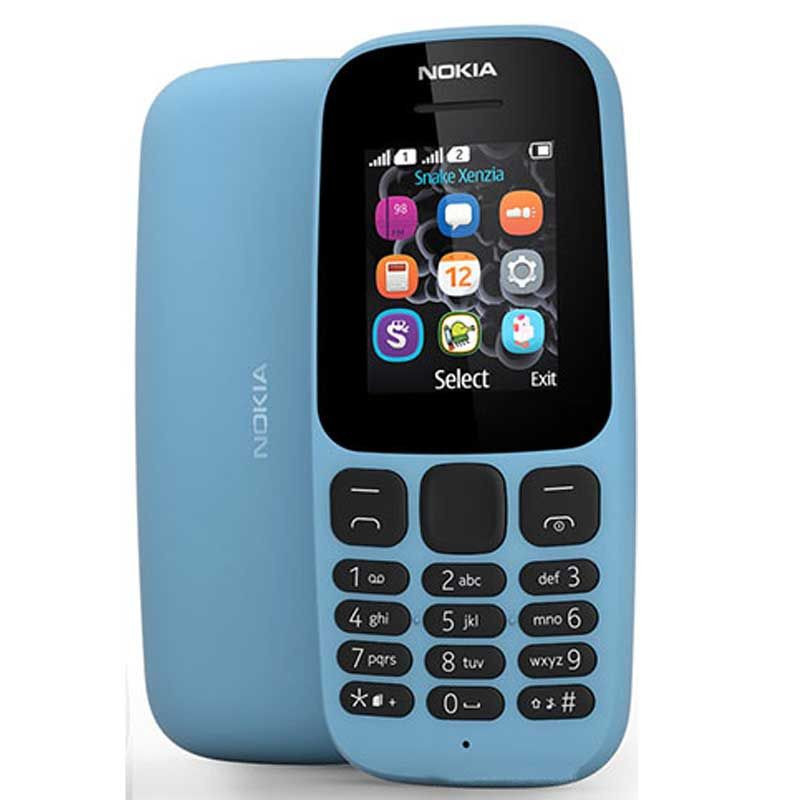 Téléphone Portable Nokia 105 - Double SIM - Bleu