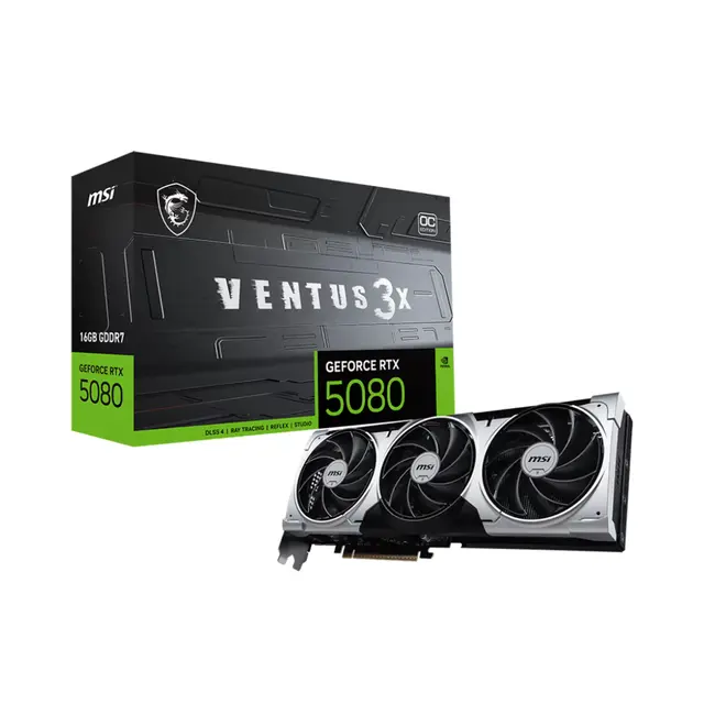 Carte Graphique Gamer MSI  RTX 5080 16Go Ventus 3X OC