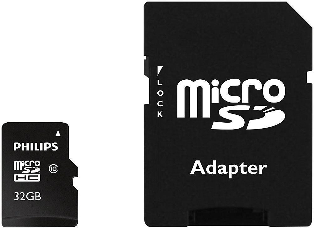 Carte Mémoire Philips Classe 10 Micro SDHC 32Go