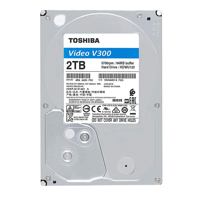 Disque Dur Interne Toshiba 2To Sata 3.5"