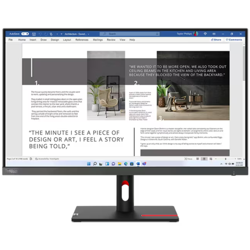 Ecran Lenovo ThinkVision S22i-30 21.5"Full HD 75HZ - Noir