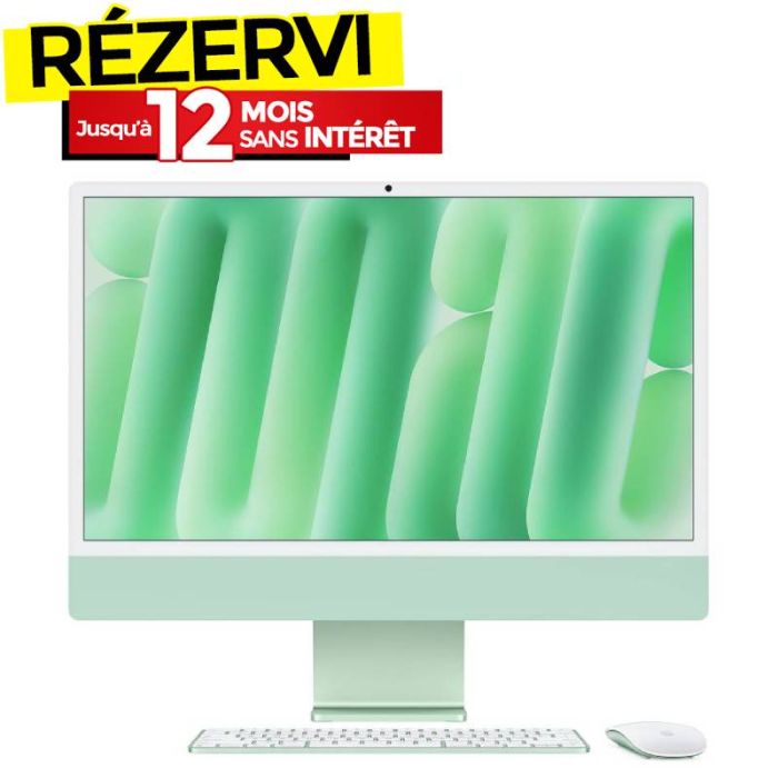 Pc de Bureau All In One Apple IMac M4  16GO 256GO SSD -Vert