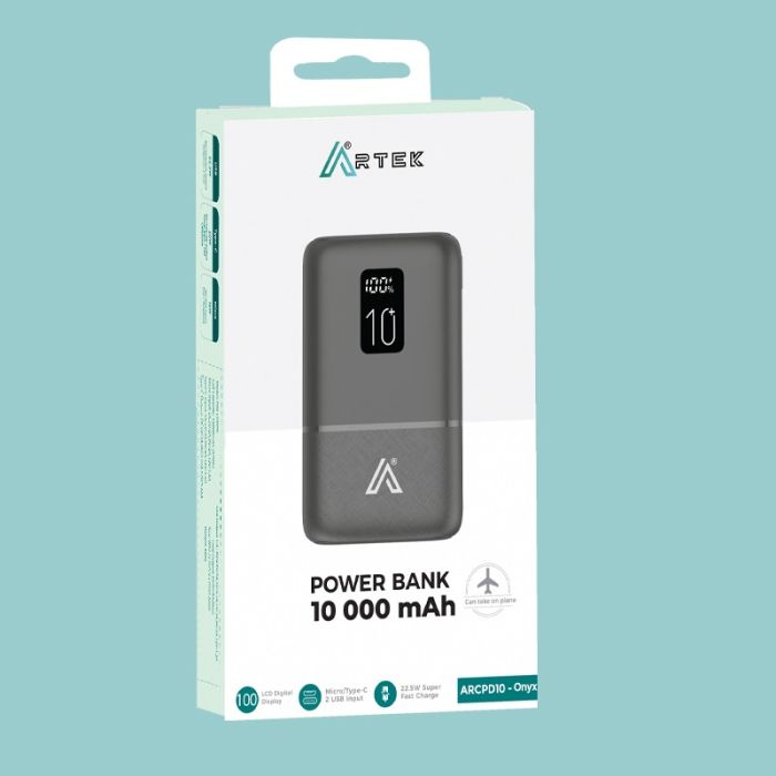 Power Bank ARTEK 10000mAh - Onyx