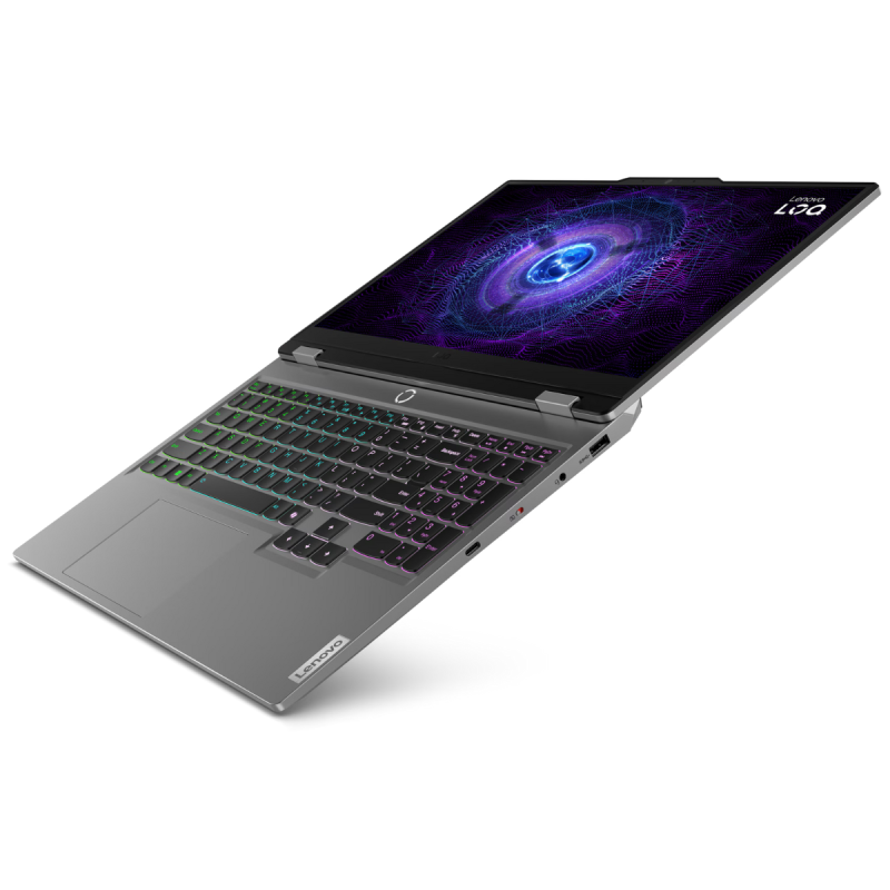 Pc Portable LENOVO LOQ i5-12450HX 15.6"FHD 8GO 512 GO SSD FreeDos – Gris Luna RTX3050 6Go 24M +Souris