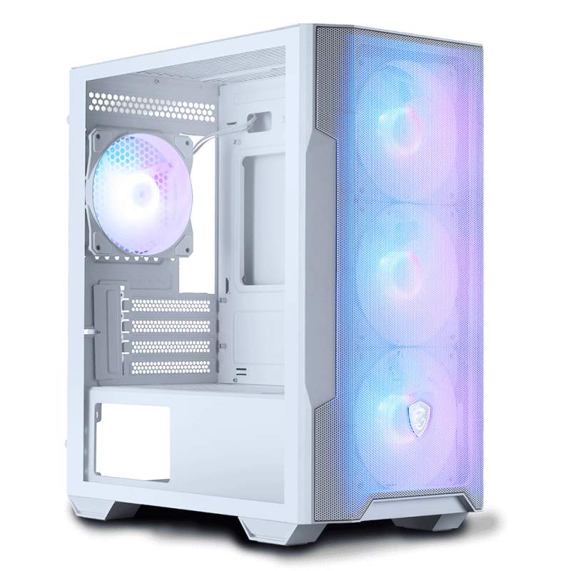 Boitier PC Gamer MSI MAG Forge M100R - Blanc
