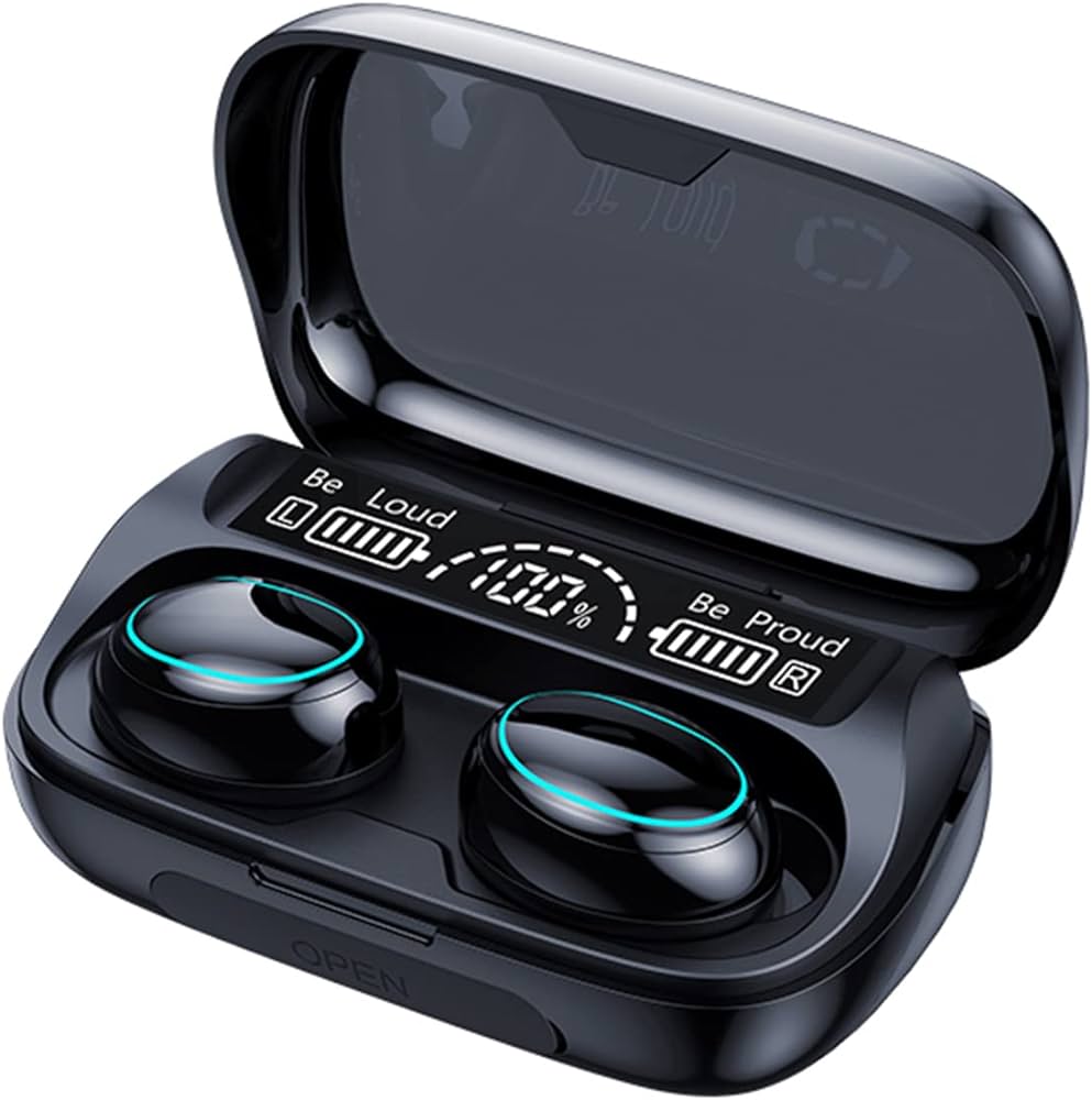 Écouteurs sans fil Sports, Casque Bluetooth 5.1 avec microphone Écouteurs  intra-auriculaires Bluetooth à basses profondes, Écouteurs antibruit CVC8.0
