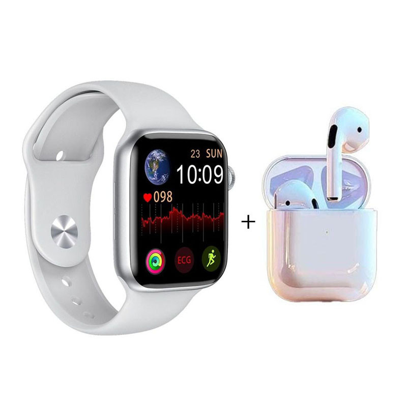 Coffret W26 Pro Max Série 8 Montre Connectée + Airpods - Blanc