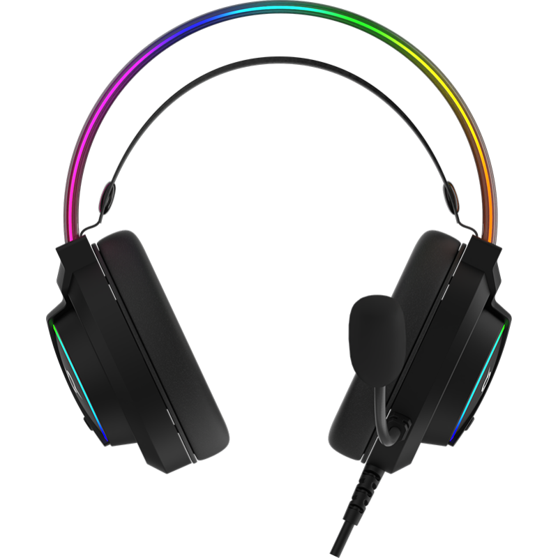 Casque Gaming AQIRYS Cygnus RGB Filaire - Noir