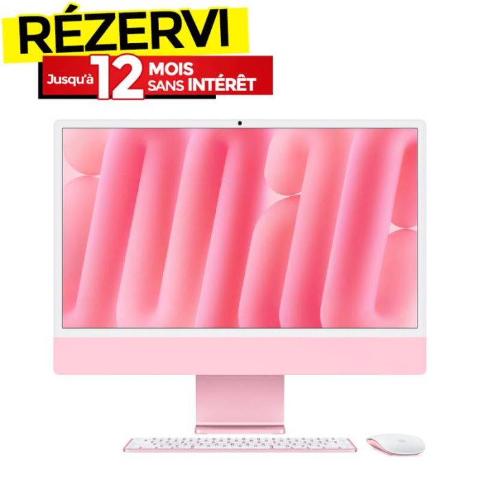Pc de Bureau All In One Apple IMac M4  16GO 256GO SSD - Rose
