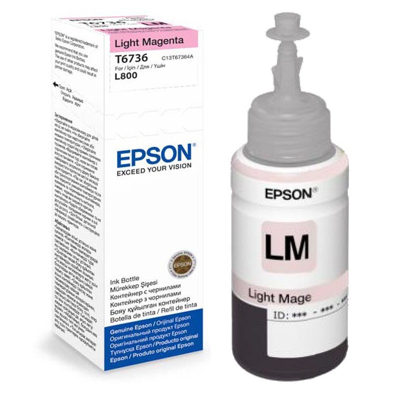 Bouteille d'Encre Original Epson T6736- Magenta Light