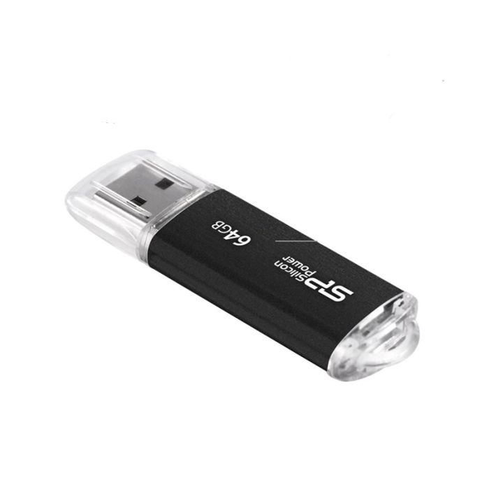 Clé USB Silicon Power Ultima U02 USB 2.0 64Go - Noir