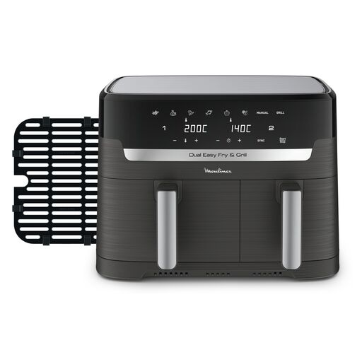 Friteuse sans huile Moulinex Dual Easy Fry & Grill - Noir