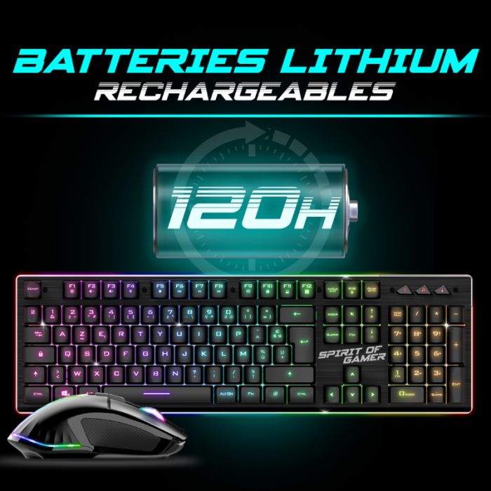 Ensemble Clavier & Souris Gamer Spirit Of Gamer Ultimate 600 - Noir