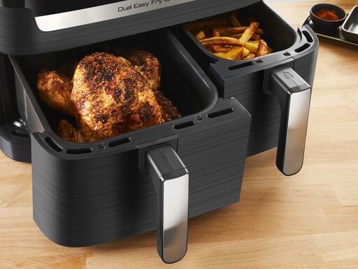 Friteuse sans huile Moulinex Dual Easy Fry & Grill - Noir