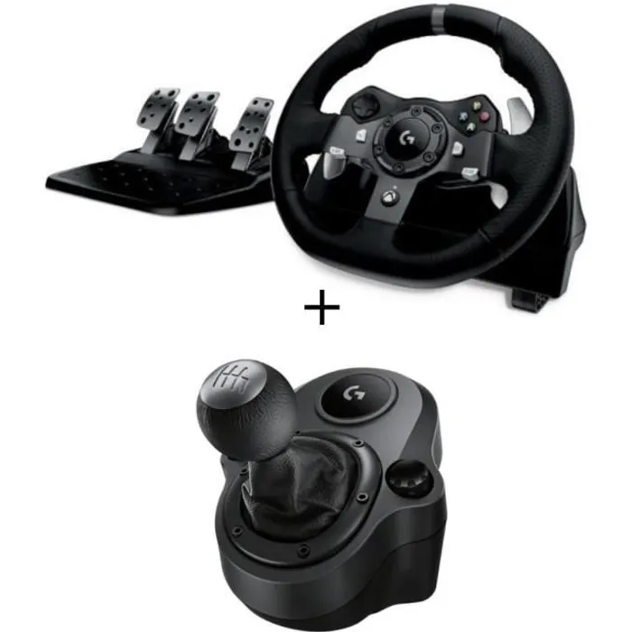 Logitech Volant G29 + Levier de Vitesse Driving Force Shifter- Compatible PS5-PS4 et PC