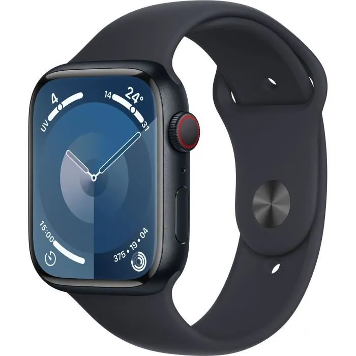 Apple Watch Series 9 GPS - 41mm - Boîtier Midnight Aluminium - Bracelet Midnight Sport Band