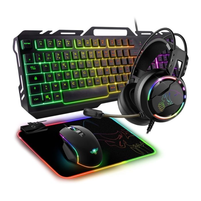 Pack Gaming 4en1 Gamer Spirit Of Gamer Ultimate MK300 RGB - Noir