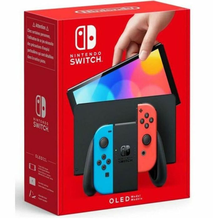 CONSOLE DE JEUX NINTENDO SWITCH OLED - ROUGE & BLEU