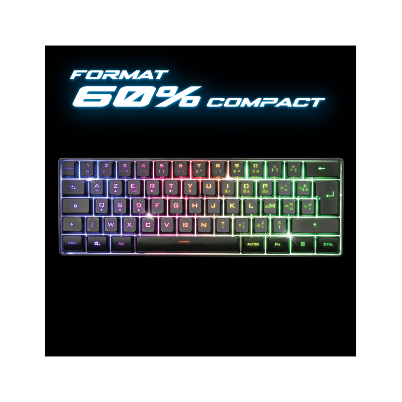 Clavier Gamer Sans Fil Spirit Of Gamer Elite-K50 RGB - Noir