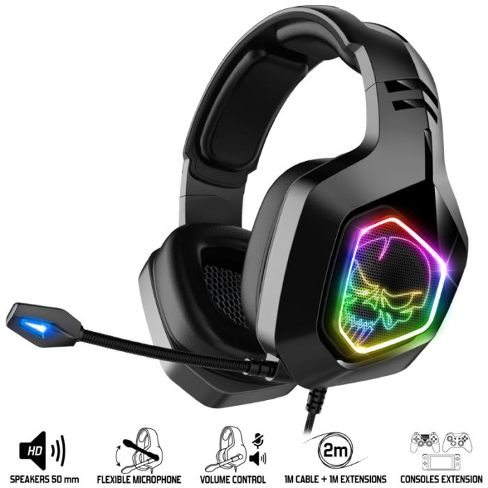 Micro Casque Gaming Filaire Spirit Of Gamer Elite H50 Edition RGB - Noir