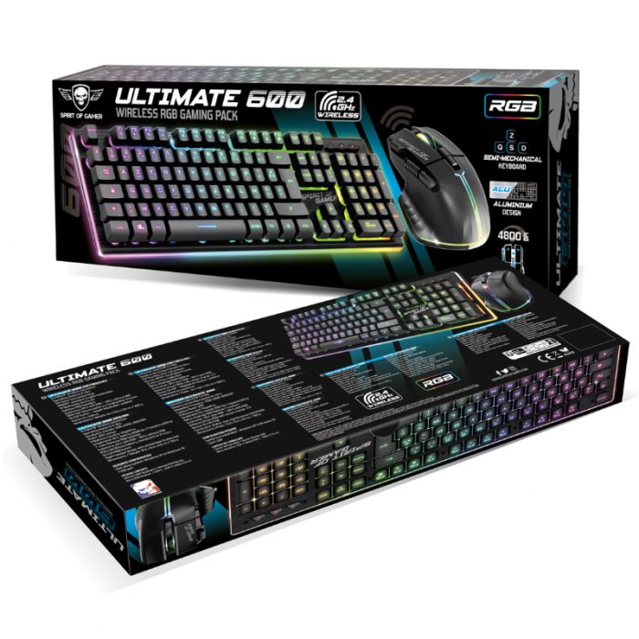 Ensemble Clavier & Souris Gamer Spirit Of Gamer Ultimate 600 - Noir