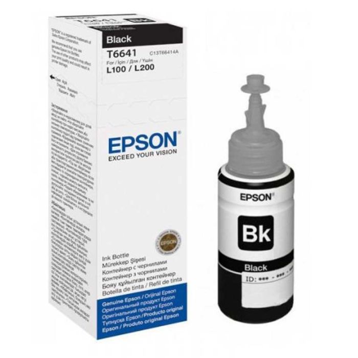 Bouteille d'Encre Original Epson T6641 - Noir (C13T66414A)