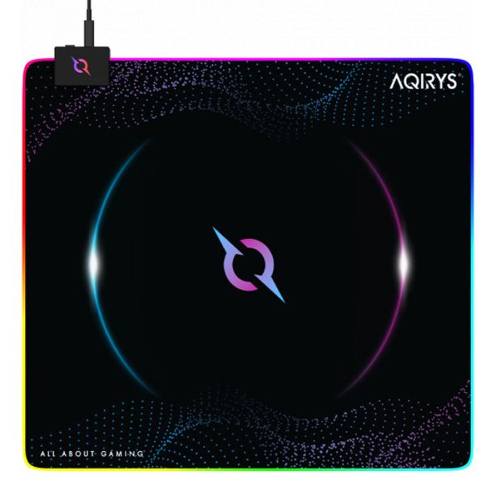 Tapis De Souris Gamer AQIRYS Eclipse Medium RVB - Noir